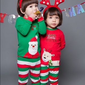 “I Love Santa” Christmas Pajamas Matching Jammies